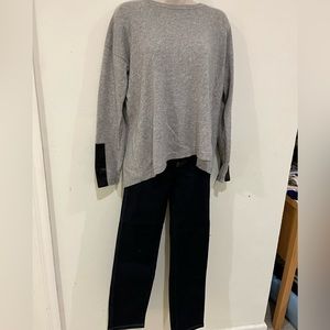 Generation Love sweater with leather